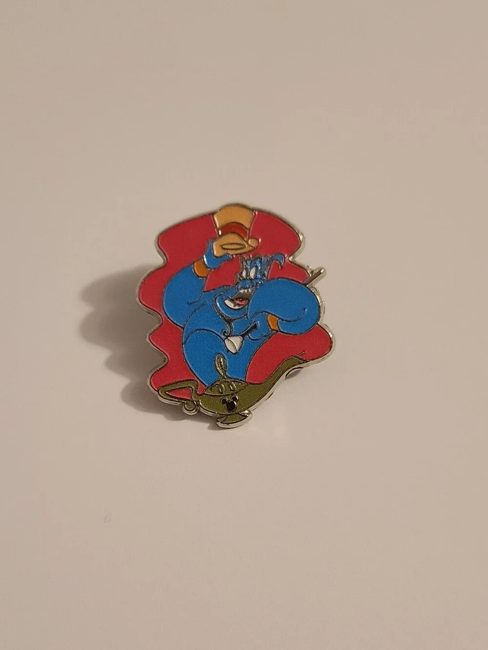 Disney Genie From Aladdin Dancing Pink Background Pin 👓